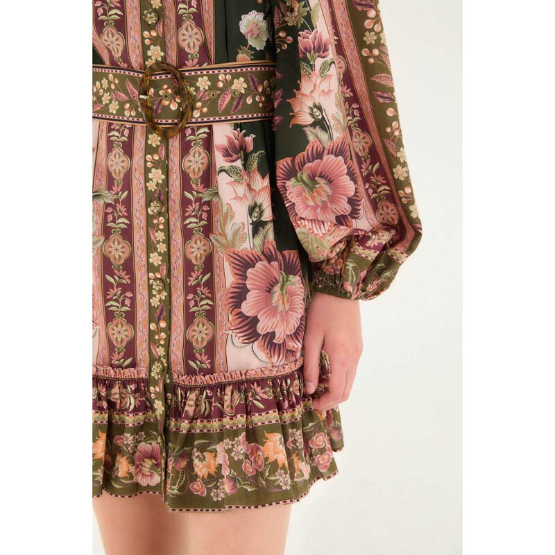 FARM Rio Flowering Garden Tree Green Mini Dress image number 2